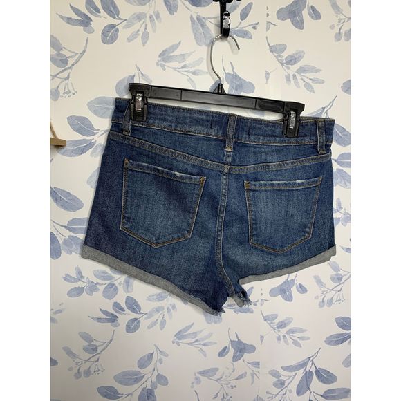 Eunina Kara High Rise High Low Rolled Shortie Shorts - Picture 5 of 6